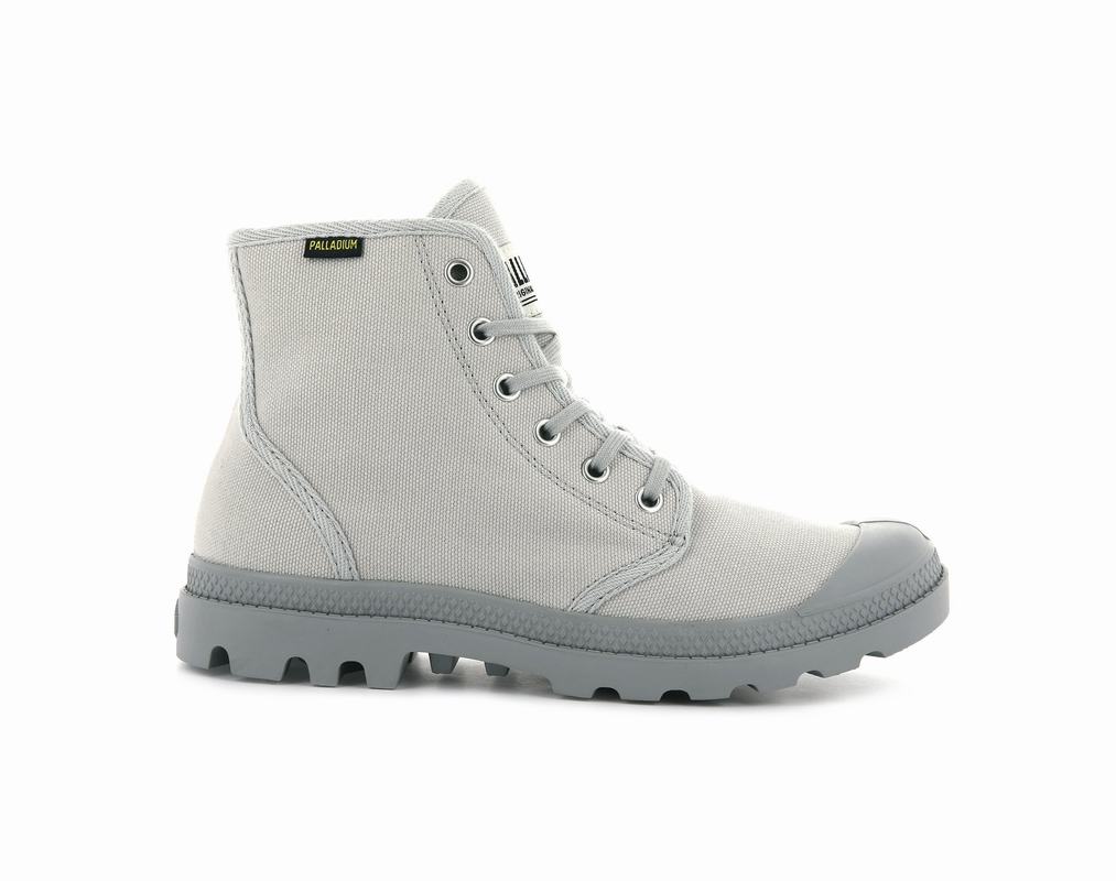 Palladium Pampa Hi Originale Mens Boots White/Grey Australia [SFRYXW-032]